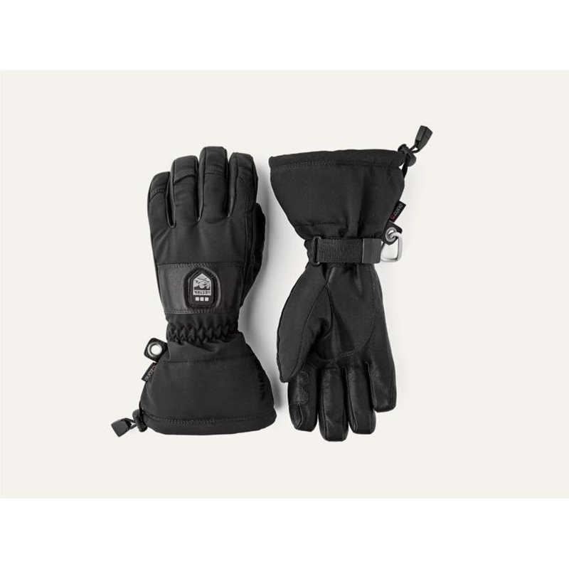 Hestra Heater Gauntlet - 5 Finger Black/Black - 10
