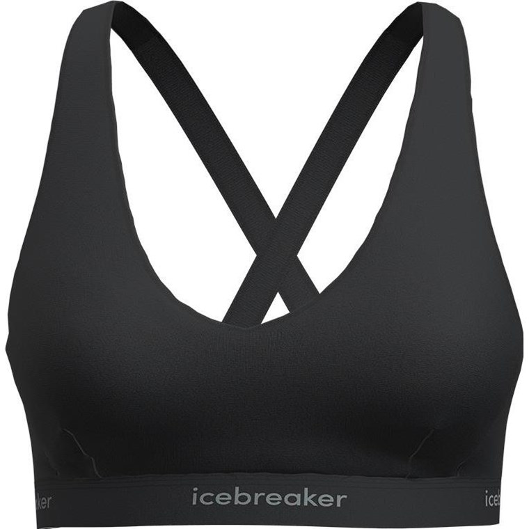 Icebreaker W Mer 125 Cool-Lite Sprite Racerback Bra Black