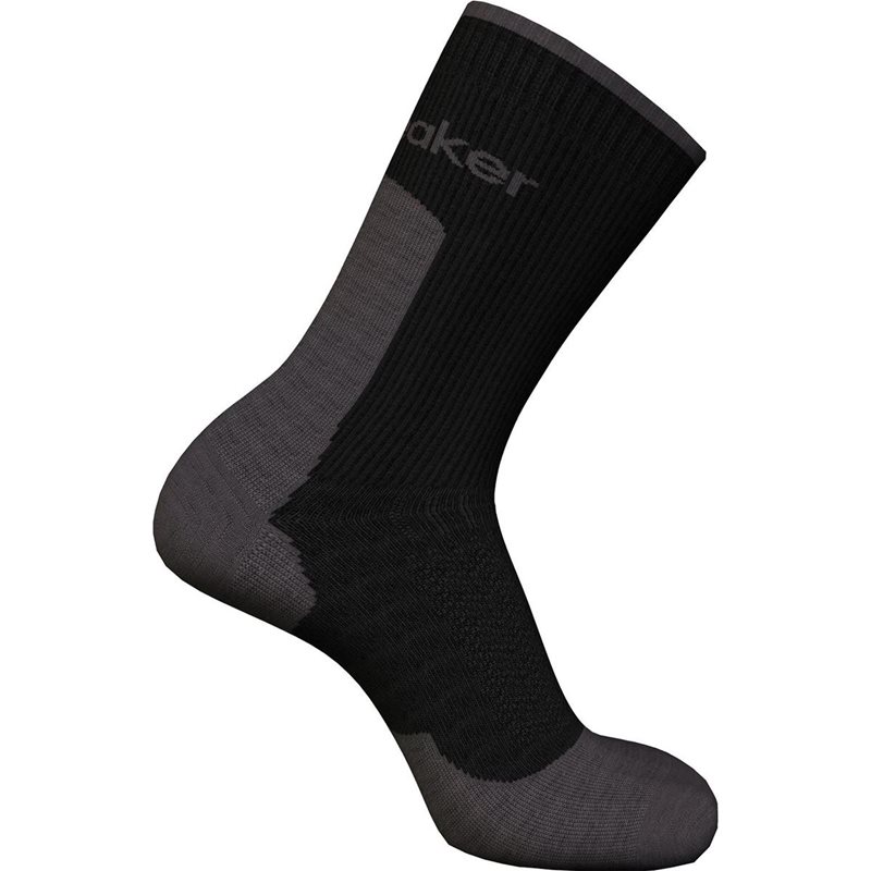 Icebreaker M Mer Hike+ Light Crew Black/Obsidian