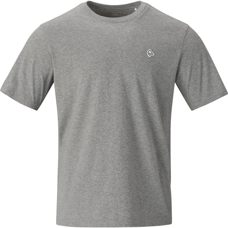 Norr&oslash;na /29 Cotton Viking Patch T-Shirt M's Grey Melange - S