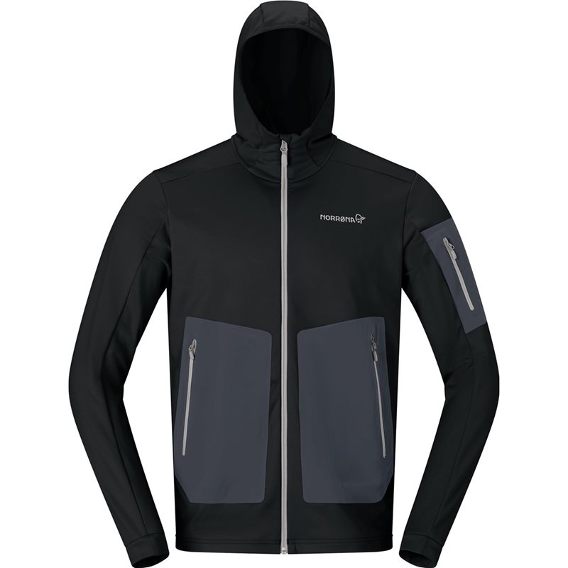 Norr&oslash;na Falketind Warm2 Stretch Hood M's Caviar Black - S