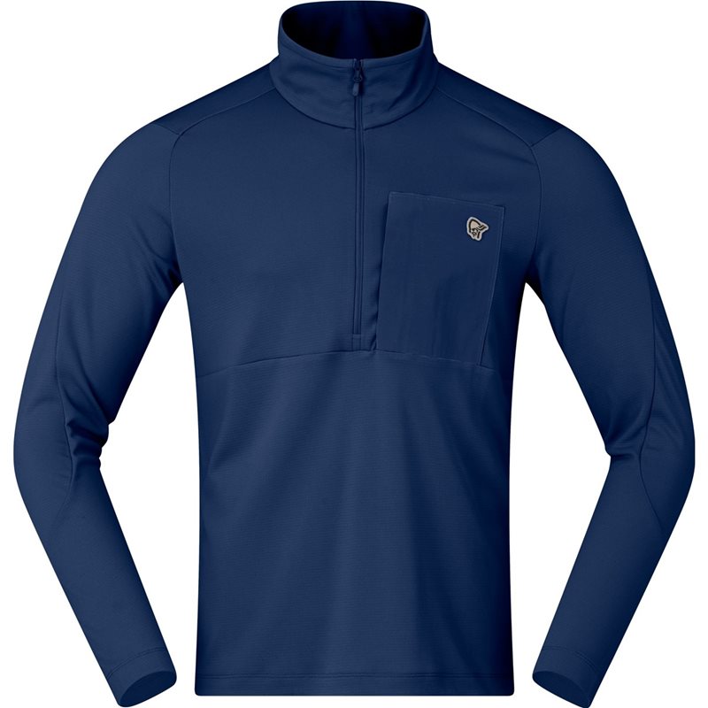 Norr&oslash;na Femund Warm1 Half-Zip M's Indigo Night Blue - S