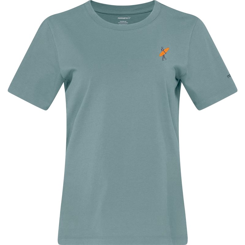 Norr&oslash;na /29 Cotton Activity Embroidery T-Shirt W Trooper - M