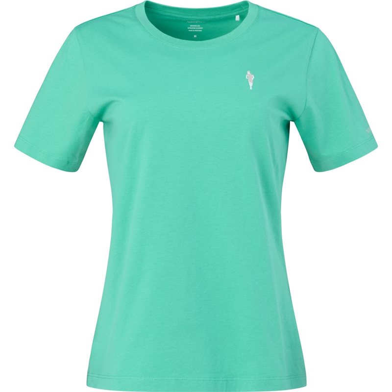 Norr&oslash;na /29 Cotton Activity Embroidery T-Shirt W Winter Green - XS