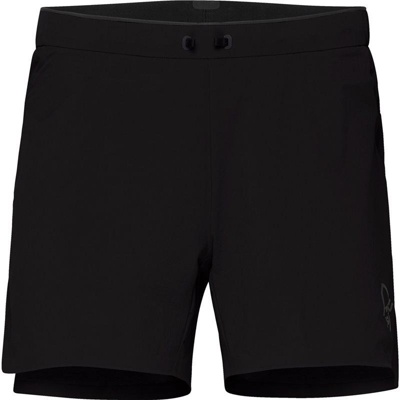 Norrøna Senja Flex1 5'' Shorts M's Caviar Black - L