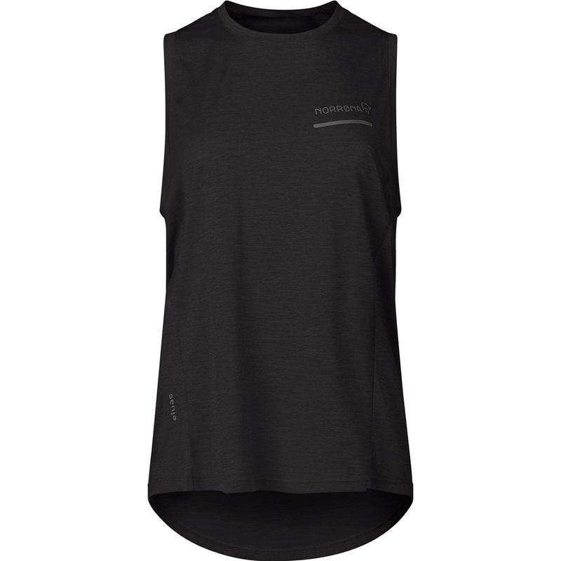 Norr&oslash;na Senja Equaliser Tank Top W&acute;s Caviar Black - XS