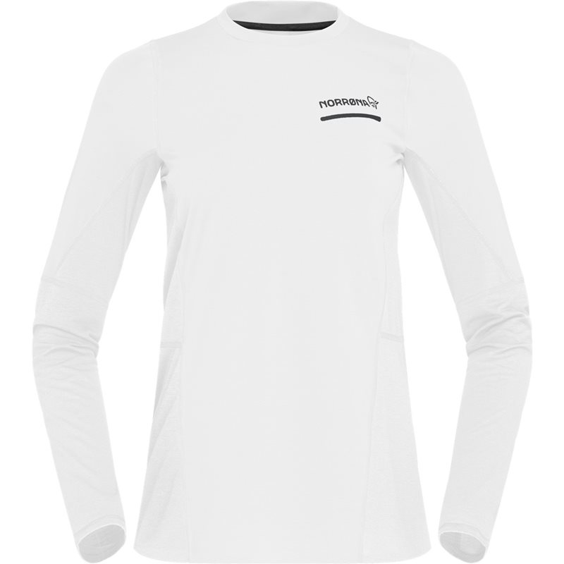 Norrøna Senja Equaliser Lightweight Long Sleeve Snow White – XS