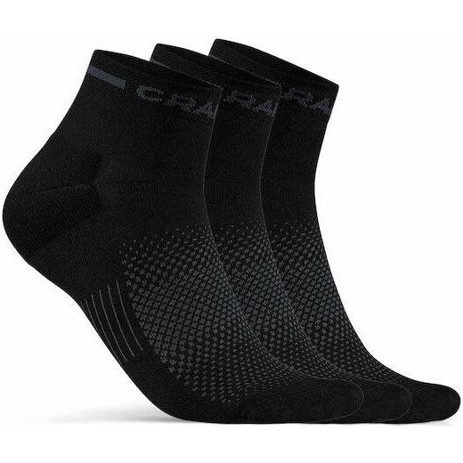 Craft Core Dry Mid Sock 3-Pack Black - 46-48