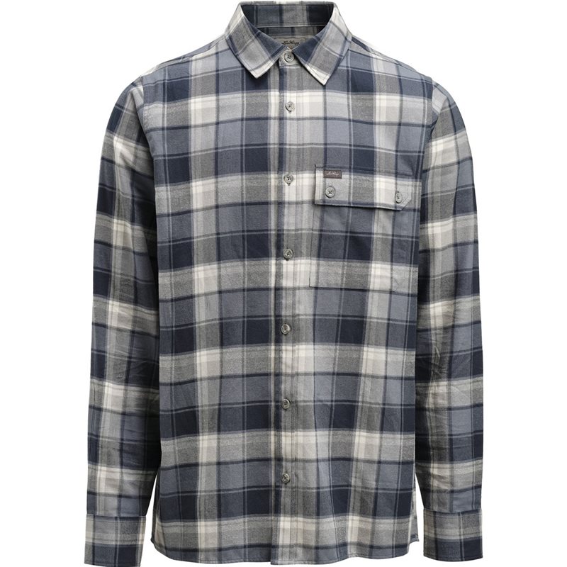 Lundhags Järpen Plaid Flannel Shirt Dk Sky Blue - S