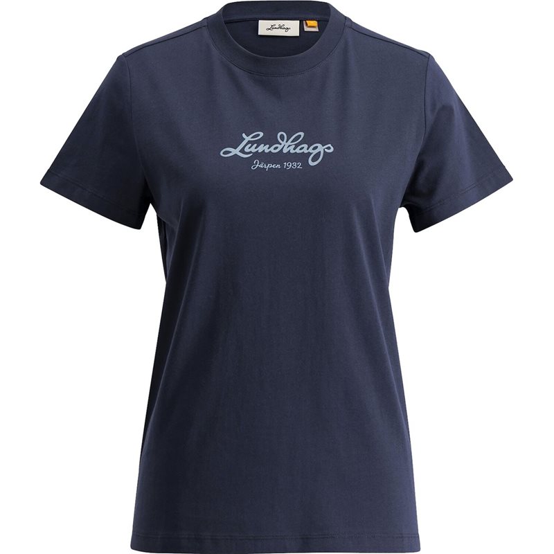 Lundhags J&auml;rpen Logo T-shirt W Deep Blue - XS