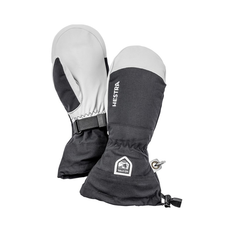 Hestra Army Leather Heli Ski Mittens Black