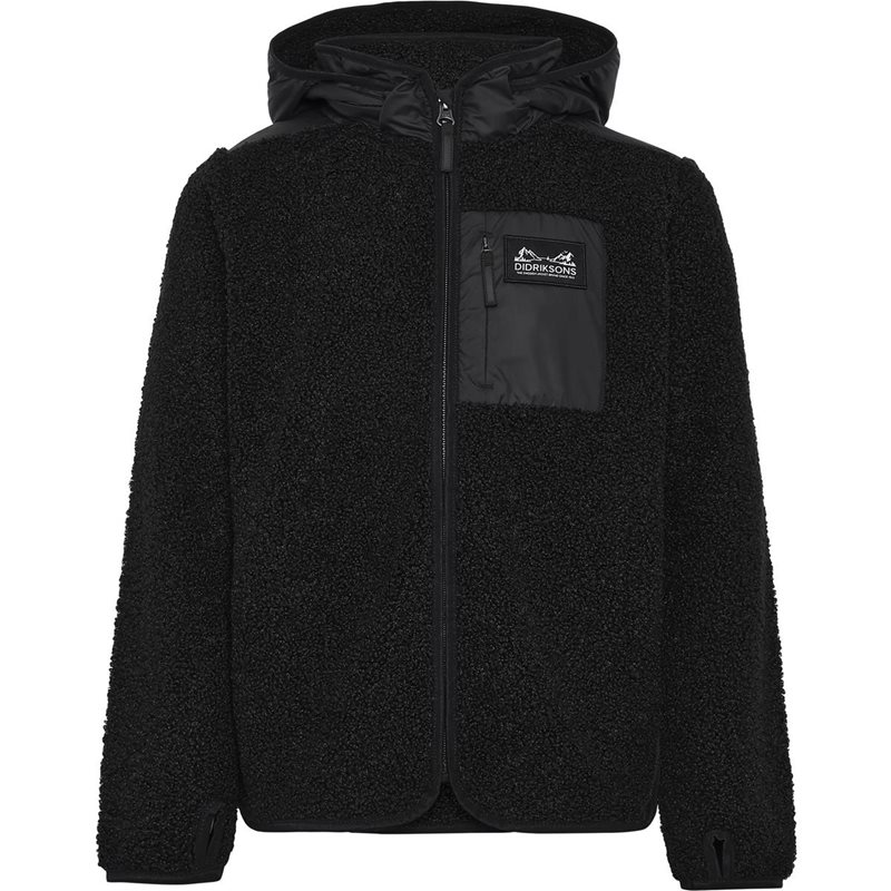 Didriksons Exa Kids Fz 3 Black - 140 cl