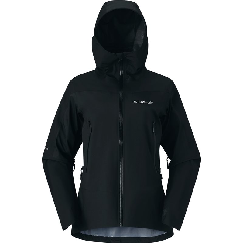 Norr&oslash;na Falketind Gore-Tex Jacket W'S Caviar Black - S