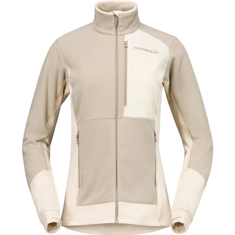 Norr&oslash;na lofoten Warm2 Jacket W'S Oatmeal - XS