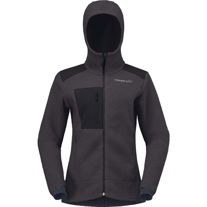 Norr&oslash;na Trollveggen Warm3 Zip Hood Phantom - XS