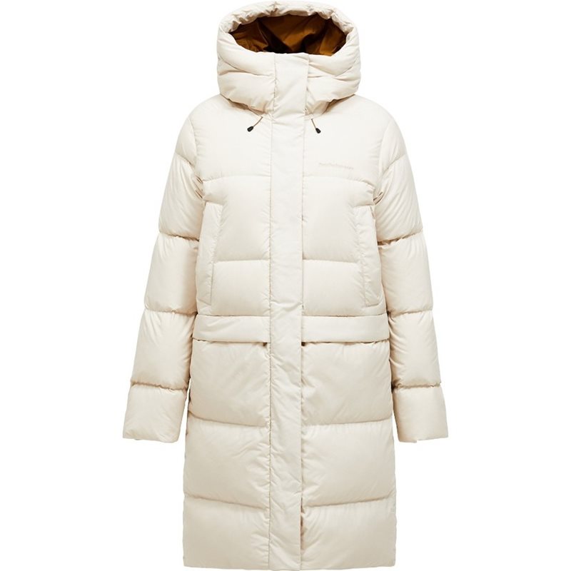 Peak Performance W Quiver Down Parka Sand Fog - XL