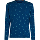 Icebreaker Men Merino 200 Oasis LS Crewe Snow Day A Atlantis/Topaz/Aop