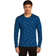 Icebreaker Men Merino 200 Oasis LS Crewe Snow Day A Atlantis/Topaz/Aop