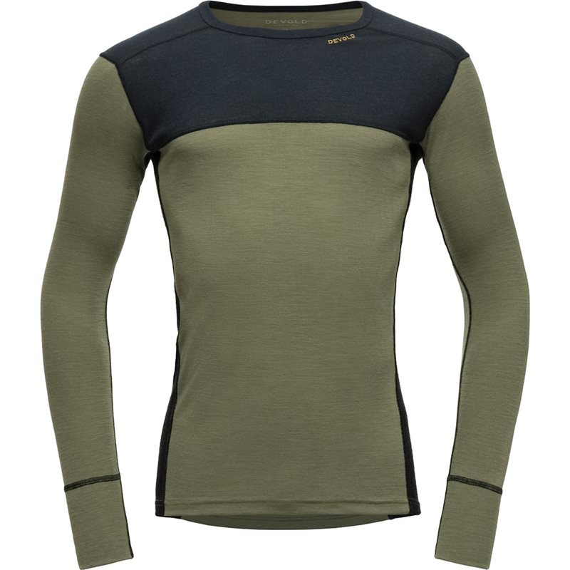 Devold Lauparen Merino 190 Shirt Man Ink/Lichen/Black - S