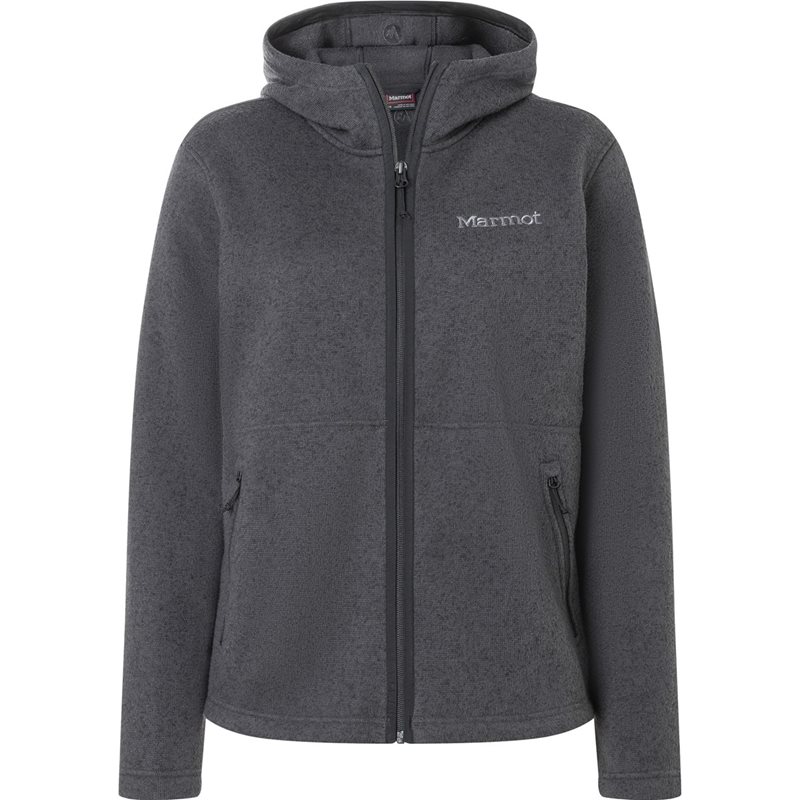 Marmot Wm's Drop Line Full Zip Hoody Black Heather - S
