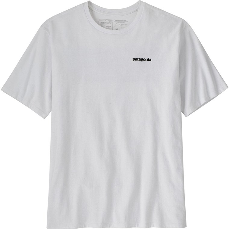 Patagonia M's P-6 Logo Responsibili-Tee White