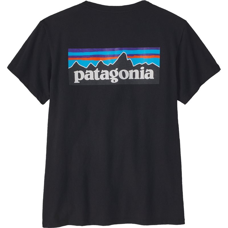 Patagonia W's P-6 Logo Responsibili-Tee Black - XS