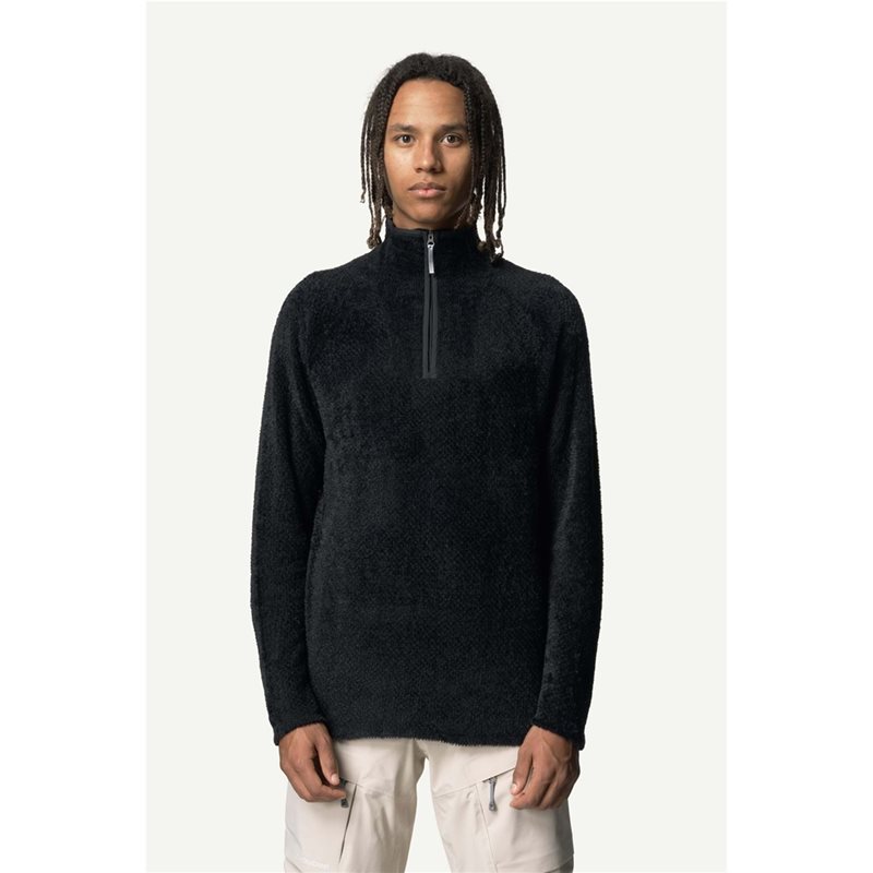 Houdini M's Lykan Half Zip True Black - XXL