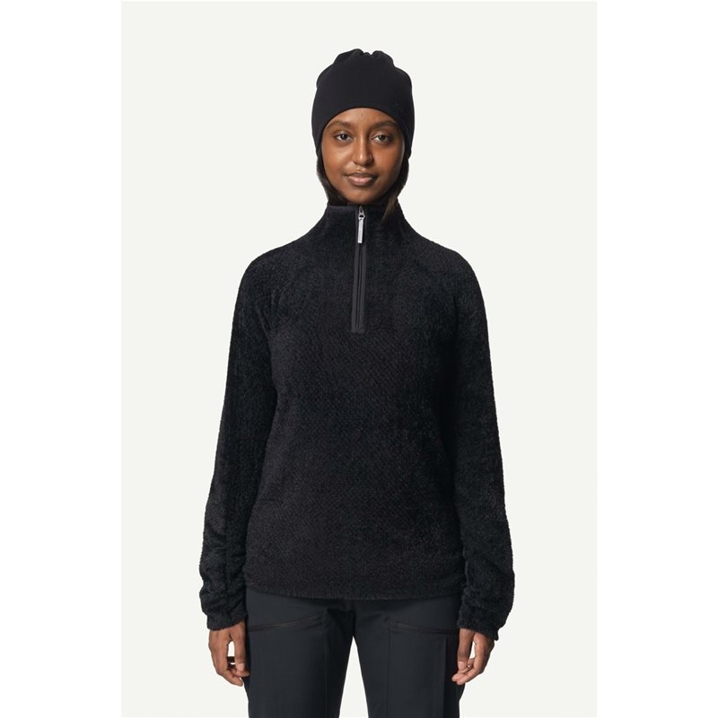 Houdini W's Lykan Half Zip True Black - L