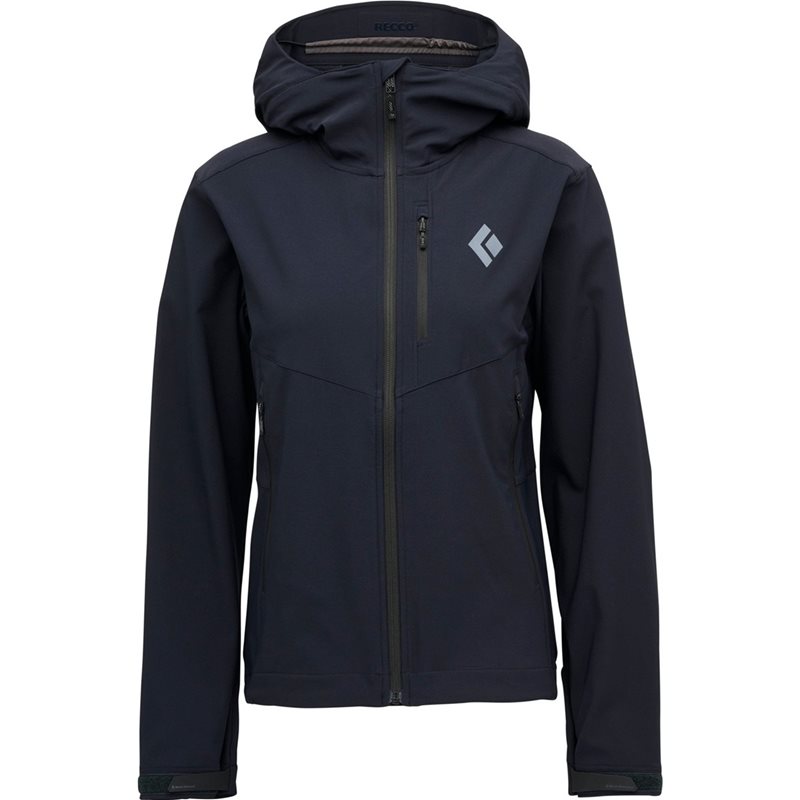 Black Diamond W Dawn Patrol Softshell Black - L