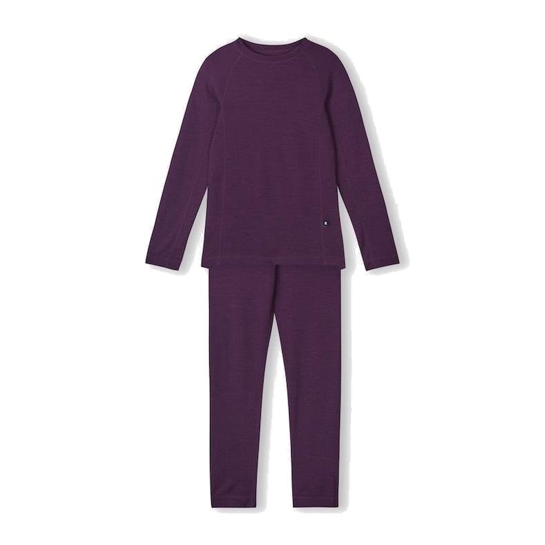 Reima Wool Base Layer Set Taitoa Deep Purple - 120 cl