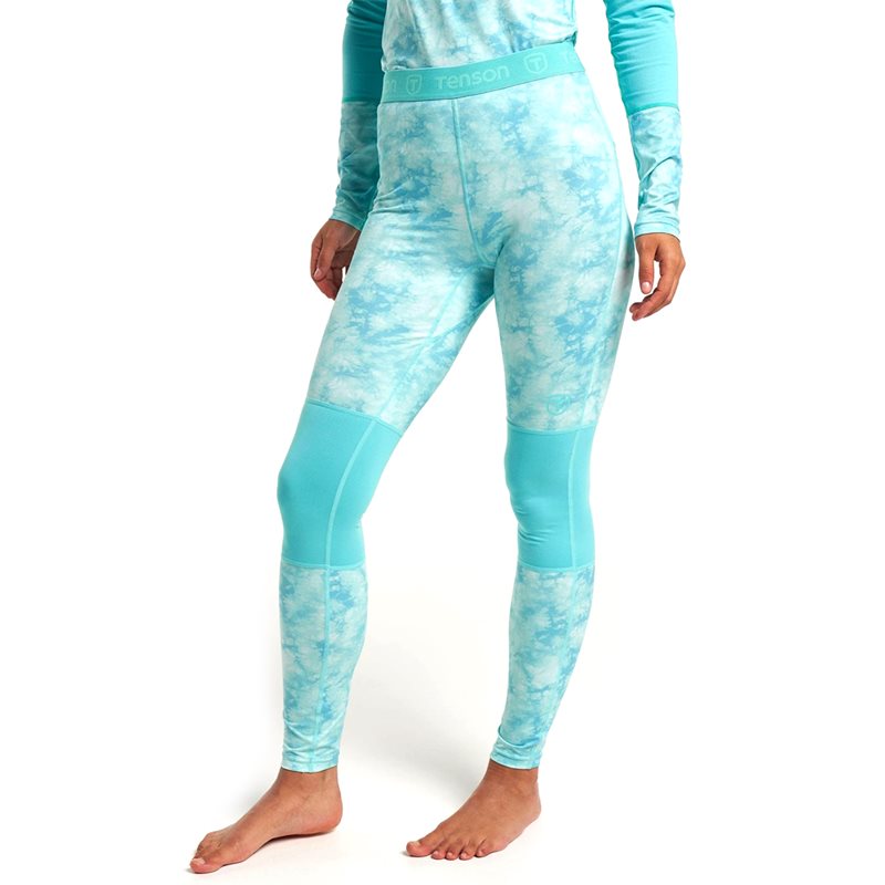 Tenson Baselayer Tights Women Nebulosa - Turquoise - S
