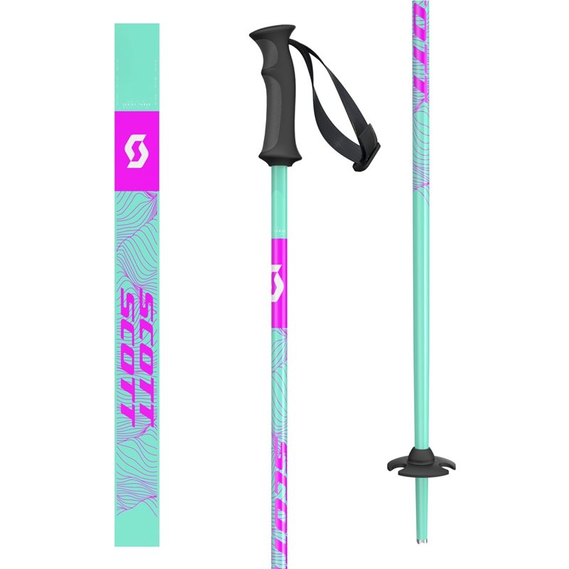 Scott Pole Element Jr Mint Green/Neon Pink - 090