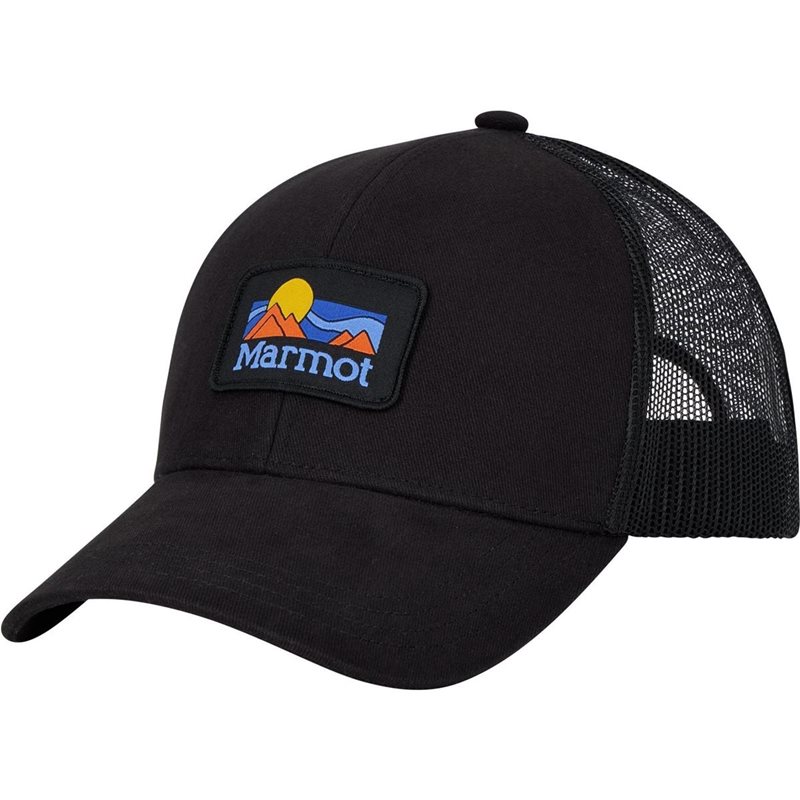 Marmot Retro Trucker Hat Black - Onesize
