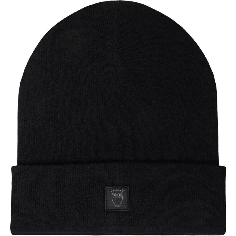 KnowledgeCotton Apparel Wool Beanie RWS anie Black Jet