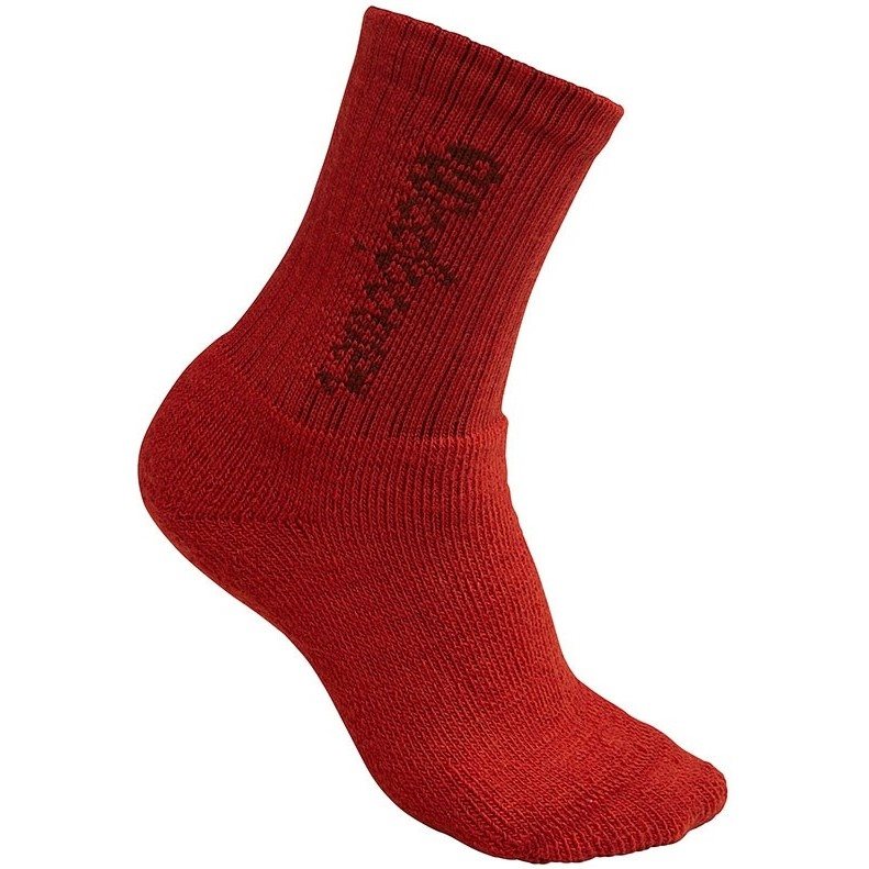 Woolpower Kids Socks Classic Logo 400 Autumn Red
