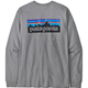 Patagonia M's L/S P-6 Logo Responsibili-Tee Gravel Heather