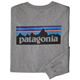 Patagonia M's L/S P-6 Logo Responsibili-Tee Gravel Heather