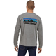 Patagonia M's L/S P-6 Logo Responsibili-Tee Gravel Heather