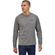 Patagonia M's L/S P-6 Logo Responsibili-Tee Gravel Heather