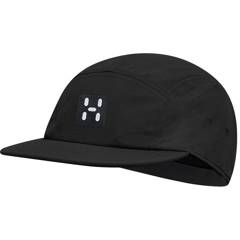 Hagl&ouml;fs Brand Five Panel Cap True Black - S/M