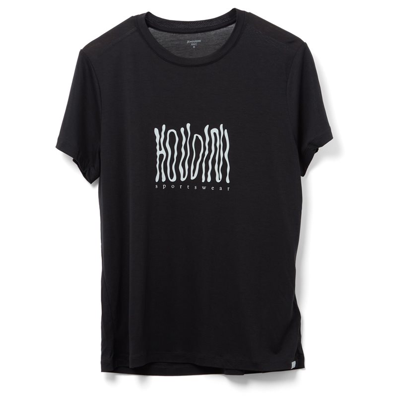 Houdini W's Tree Message Tee True Black / Wave - XS