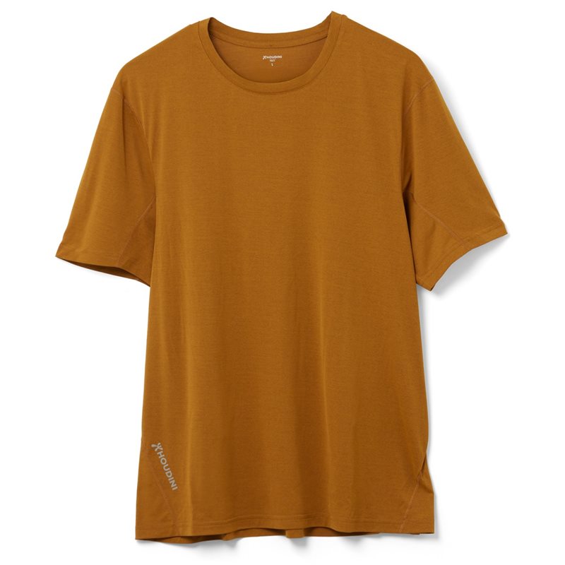 Houdini M's Pace Air Tee Greenish Gold - S