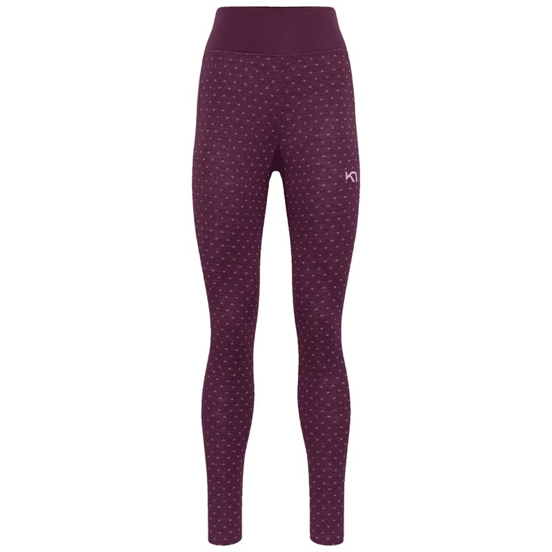 Kari Traa Vilma High Waist Pants Wine - XS