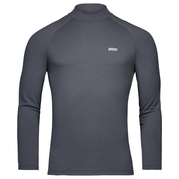POC M's Layer Merino Mock Neck Jersey Sylvanite Grey - S