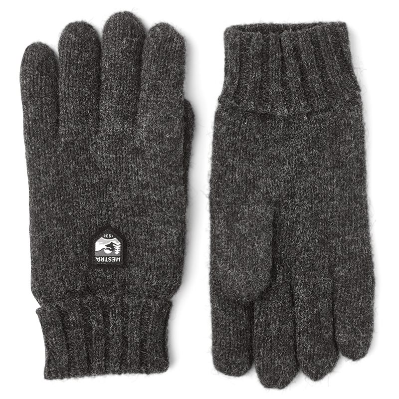 Hestra Basic Wool Gloves Charcoal - 10