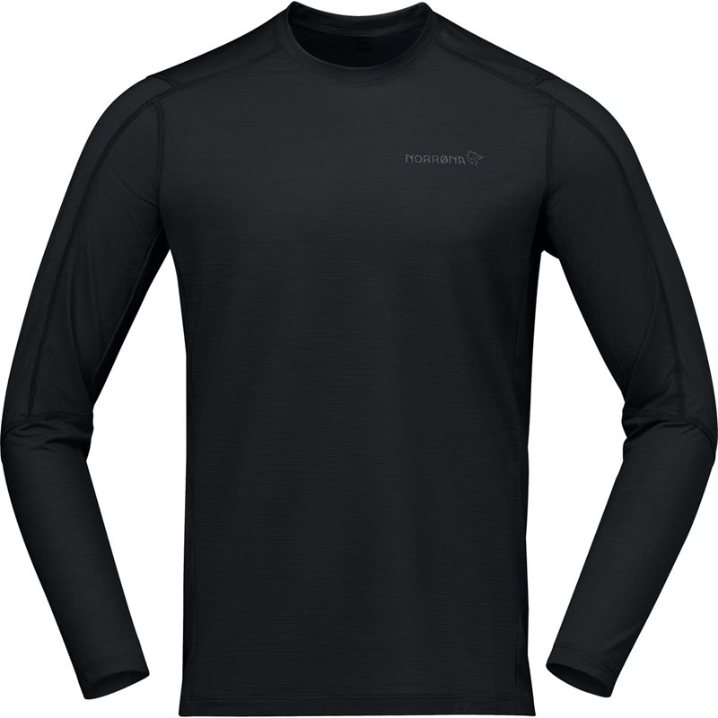 Norr&oslash;na falketind equaliserUll Long Sleeve M's Caviar Black - S
