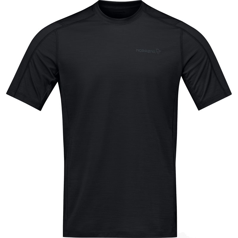 Norr&oslash;na falketind equaliserUll T-shirt M's Caviar Black - S