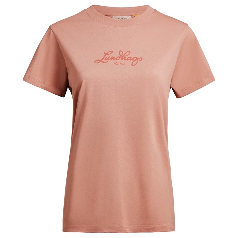 Lundhags J&auml;rpen Logo T-shirt W Stone Pink - S