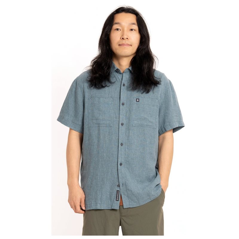 Black Diamond M Scenic Route Ss Shirt Midnight Blue-Glacier - S