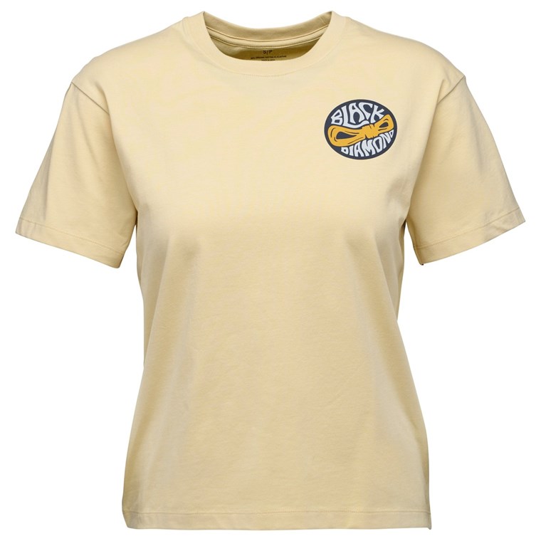 Black Diamond W Rope Badge Ss Tee White Oak